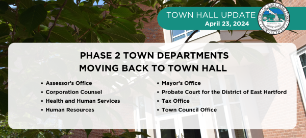Phase 2 town departments moving back to town hall