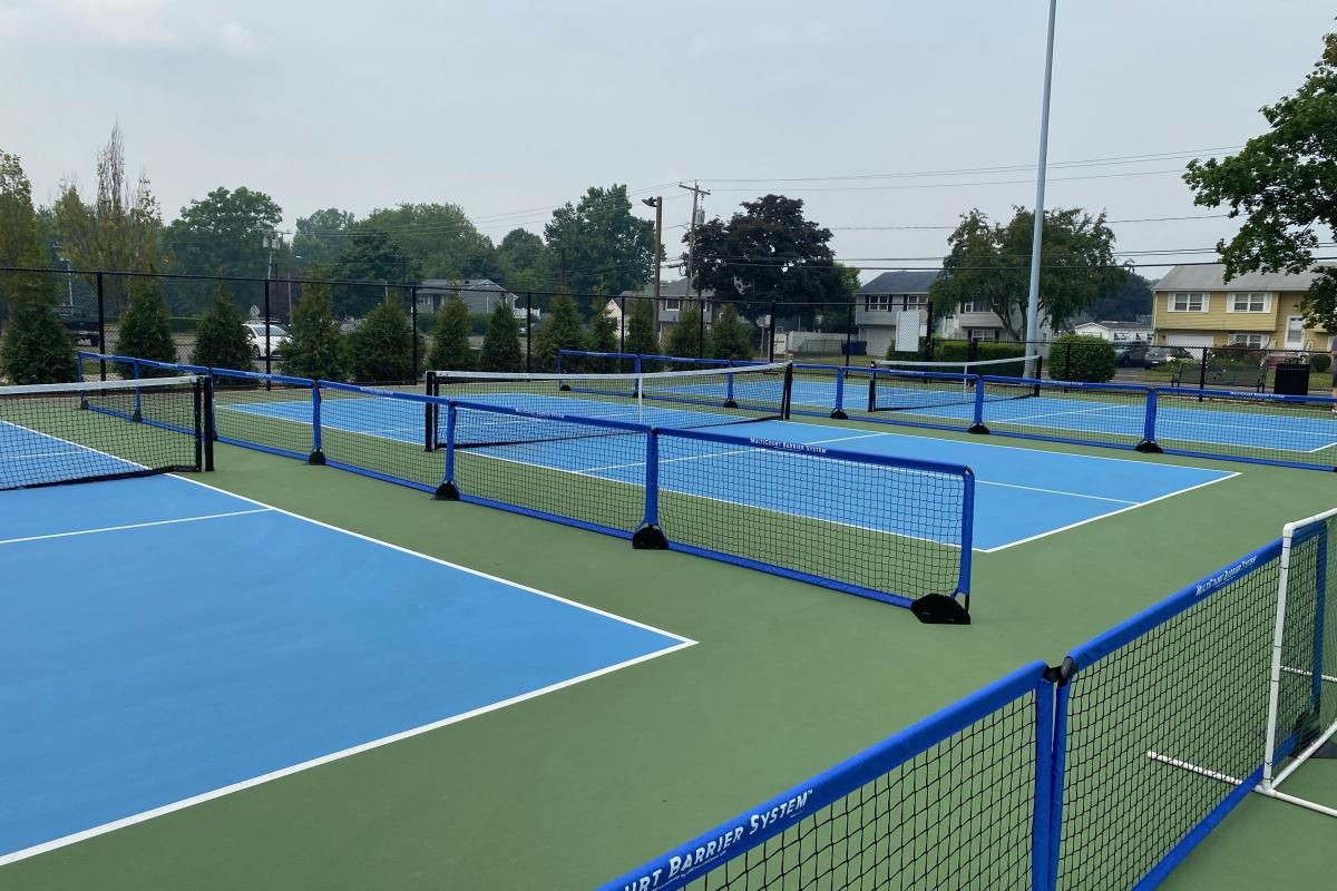 Pickle Ball Courts added barriers