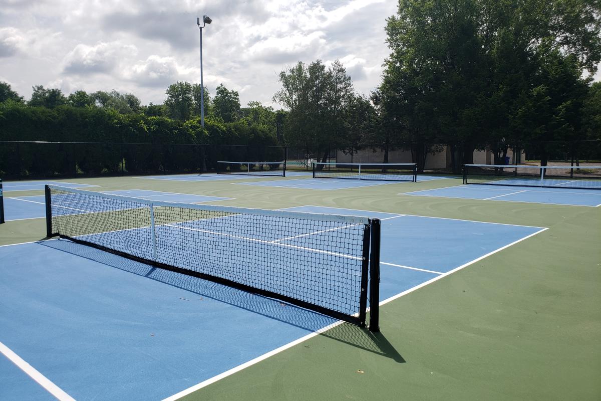 Pickleball Courts Located Adjacent to Terry Pool on High Street