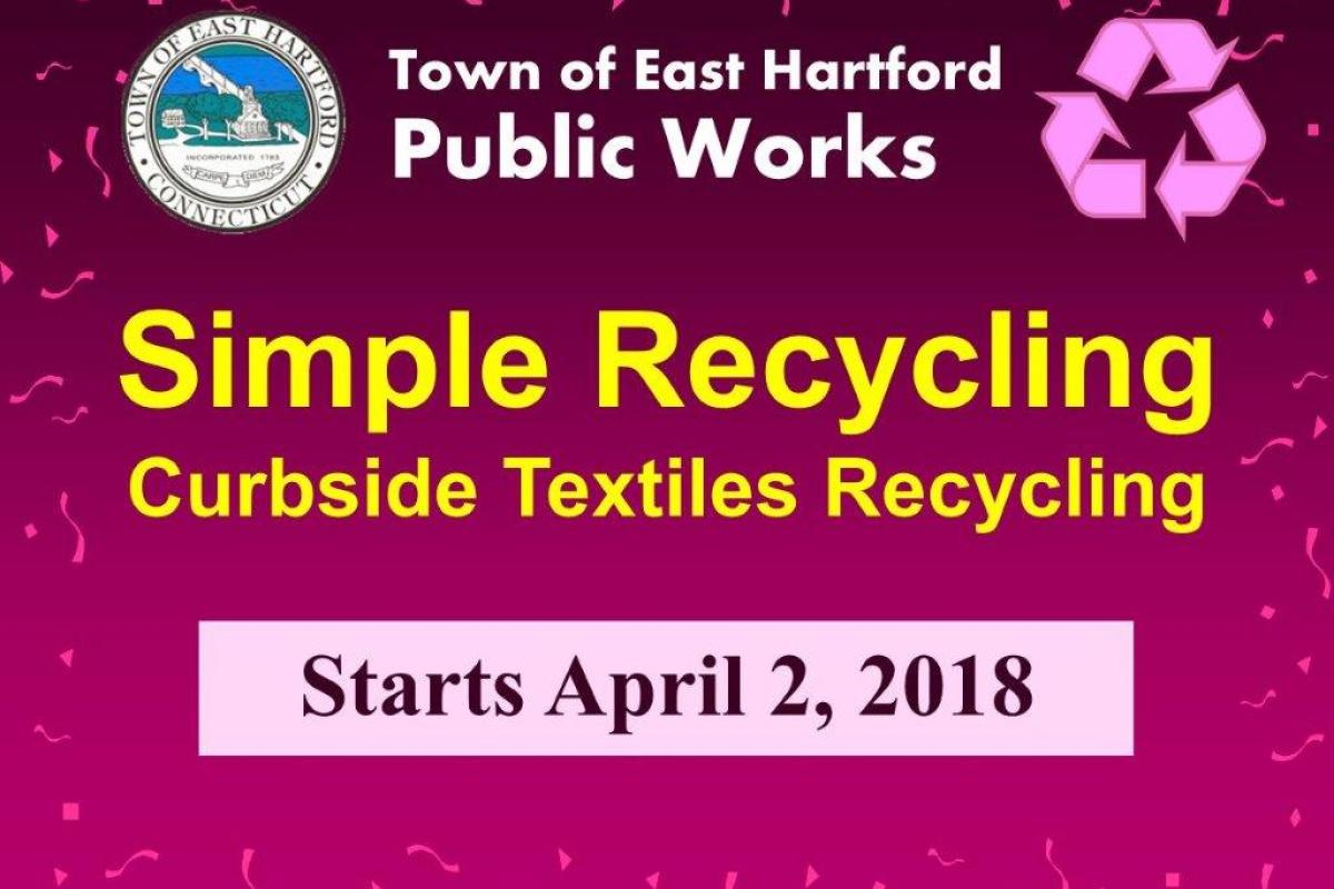 Pink Bag Textiles Recycling Starts April 2, 2018
