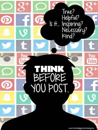 Think before you post!