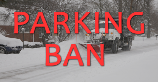 Sunday, December 1, 2019 Parking Ban In Effect Until Further Notice