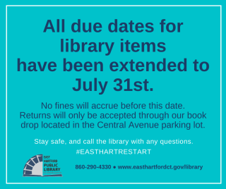east hartford library curbside service dates extended
