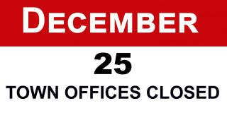town offices closed christmas new years