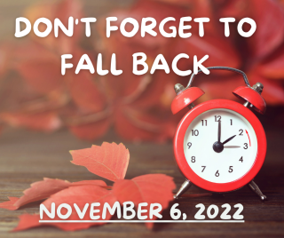 Daylight Saving Time Ends November 6, 2022