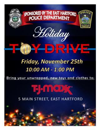 East Hartford Police Department Holiday Toy Drive
