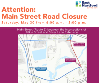 Main Street Closure Exercise and Temporary Detour on Saturday, May 30th