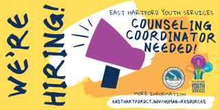 EHYS is Hiring a Counseling Coordinator. Click for information and link to application.