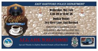 Next Coffee with a Cop Event Wednesday, May 16th
