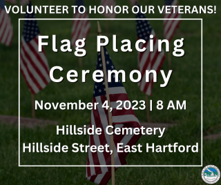 Veterans Commission Invites All to a Flag Placing on November 4, 2023 at 8 AM