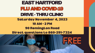 East Hartford Health Department Offers Flu and COVID-19 Drive-thru Clinic