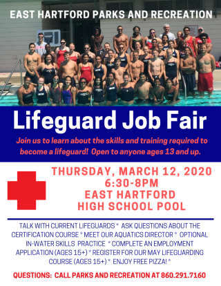 Lifeguard Job Fair flyer