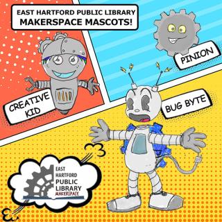 makerspace mascot illustrations