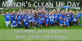 Mayor's Clean Up Day - Saturday, September 16 - 9AM-12Pm - Town Green
