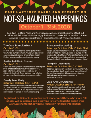 not so haunted happenings flyer