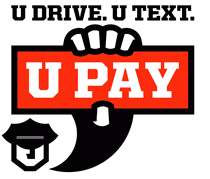 U Drive. U Text. U Pay. Logo