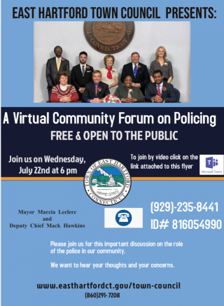 east hartford community forum on policing