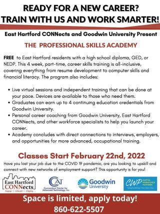 East Hartford Offers FREE Professional Skills Academy