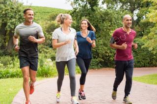 Active Adults Running