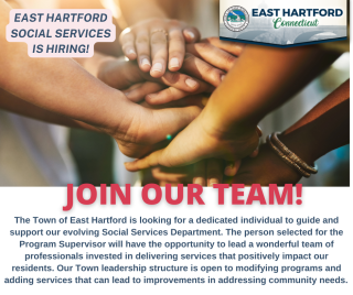 East Hartford Social Services is Hiring 
