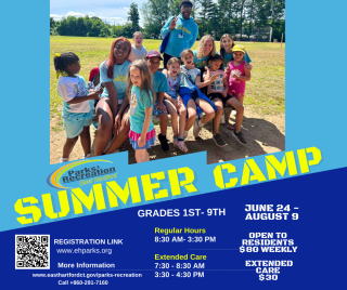Parks and Recreation Summer Camp Registration Now Open! 