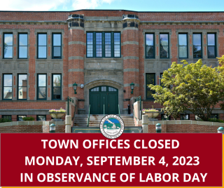 Town of East Hartford Offices Closed for Labor Day