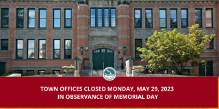 Town of East Hartford Offices Closed for Memorial Day