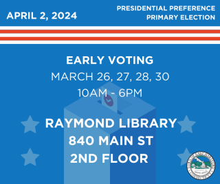 Early Voting for Presidential Preference Primary Election Beginning March 26