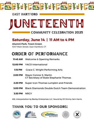 Juneteenth Stage Show Line Up 