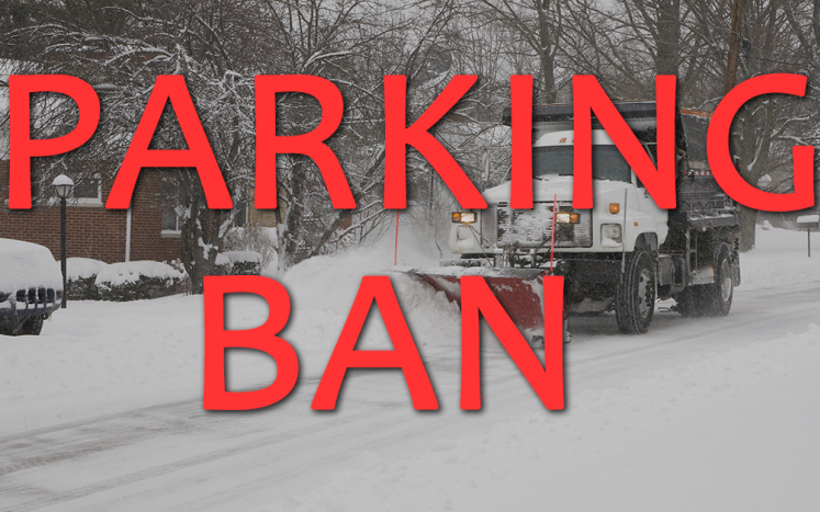 Saturday, February 17, 2018: Parking Ban In Effect Until Further Notice