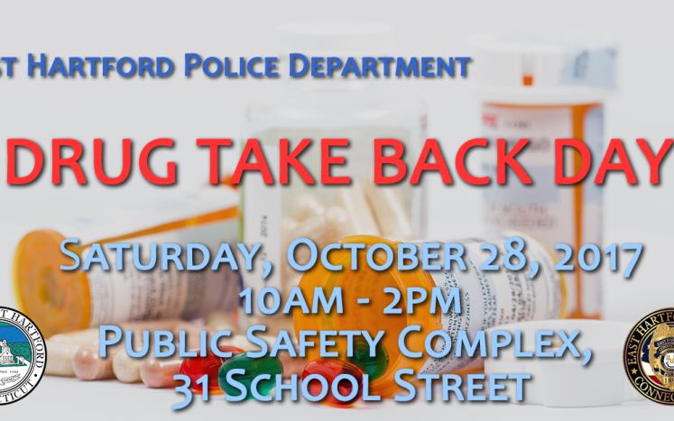 EHPD Drug Takeback Day - Saturday, October 28, 2017 10AM-2Pm