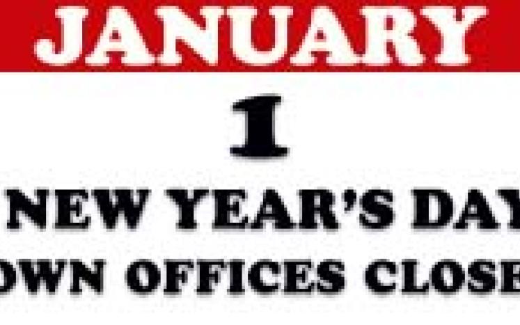 East Hartford Offices Closed New Year