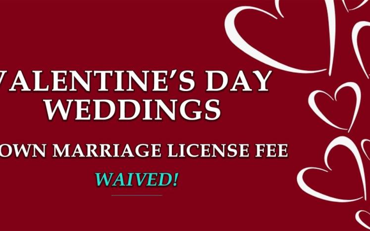 East Hartford Marriage License Fee waived