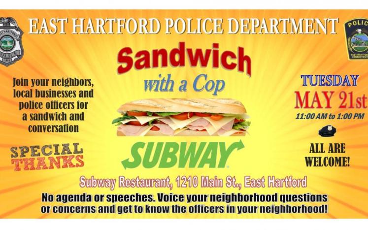 sandwich with a cop