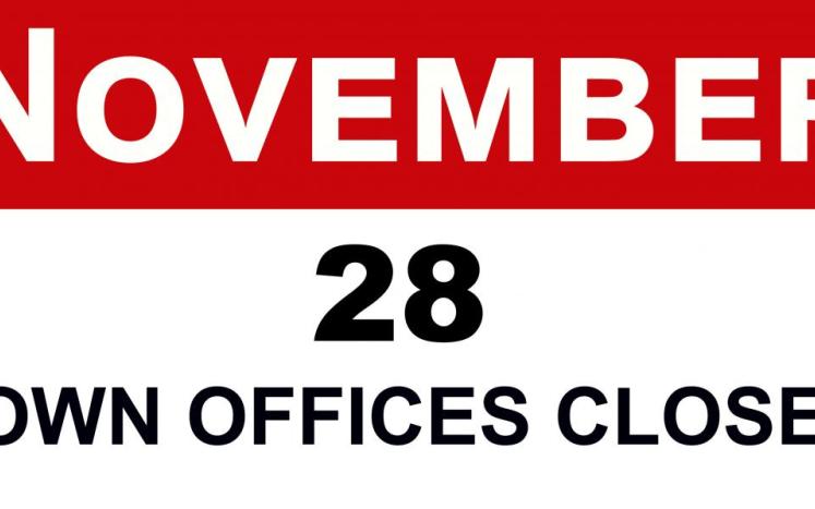 thanksgiving offices closed