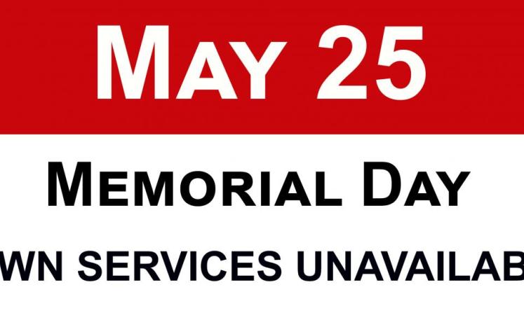 east hartford offices closed for memorial day