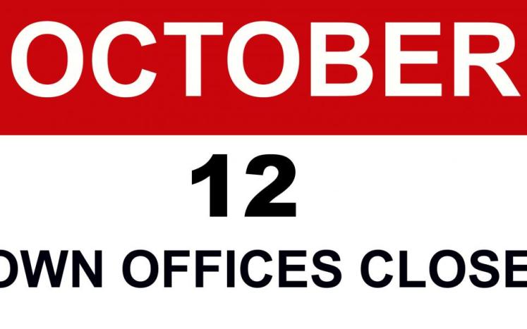 columbus day offices closed