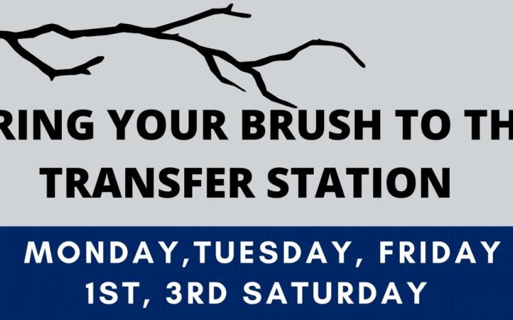 bring brush to transfer station