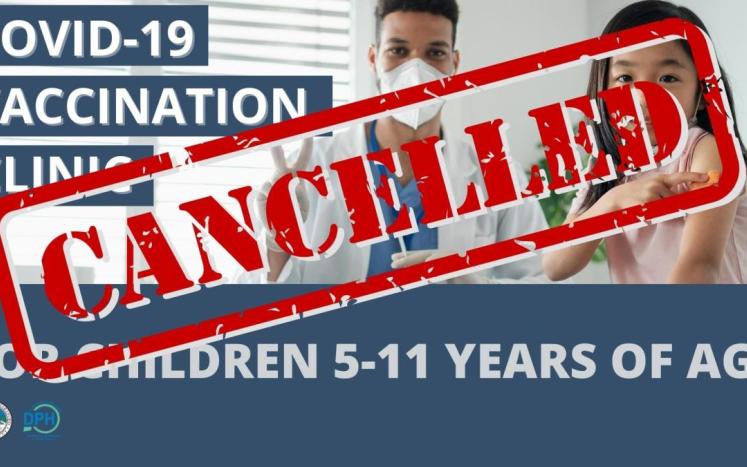 East Hartford Pediatric Vaccine Clinic Scheduled for November 16 is CANCELED 