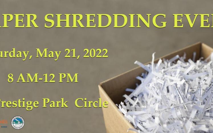 Town of East Hartford FREE Paper Shredding Event 