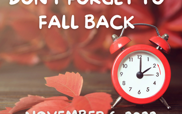 Daylight Saving Time Ends November 6, 2022