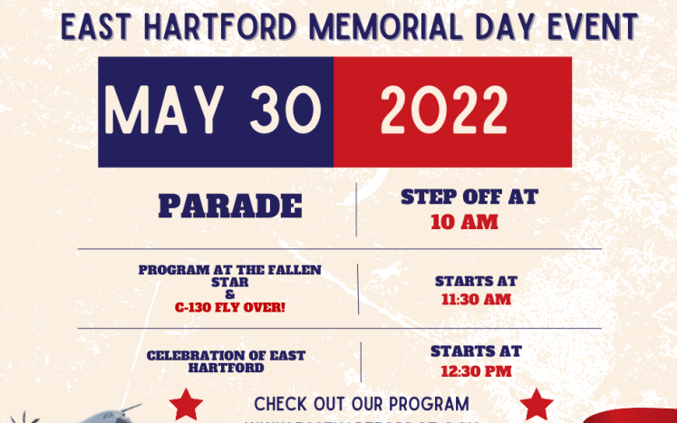 Join us for East Hartford Memorial Day Parade and Celebration of East Hartford 