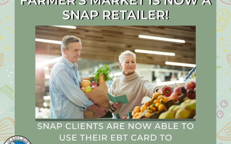 SNAP Benefits Accepted at the East Hartford Farmers’ Market 