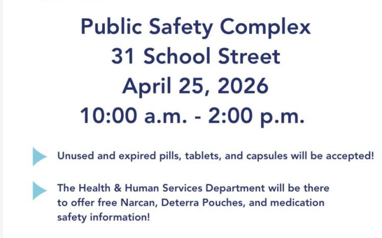 Drug Take Back Day: April 25, 2026