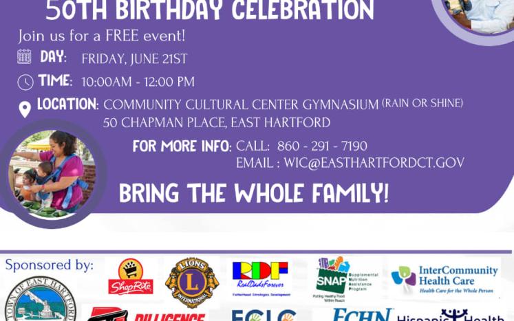 Celebrate 50 Years of WIC on Friday June 21 at 10:00am