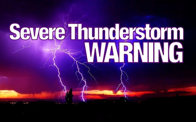 thunderstorm warning