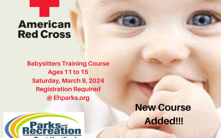 East Hartford Parks and Recreation Offering a Babysitter Training Course