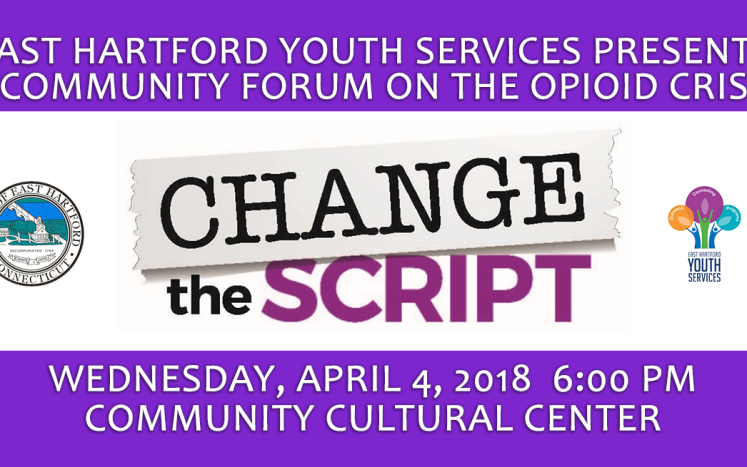 East Hartford Youth Services Presents a Community Forum on the Opioid Crisis
