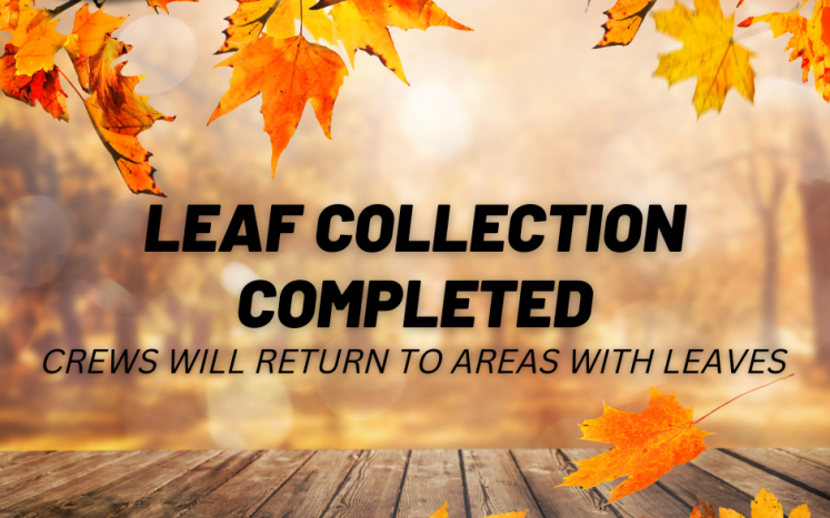2022 Curbside Leaf Collection Program Has Been Completed                 