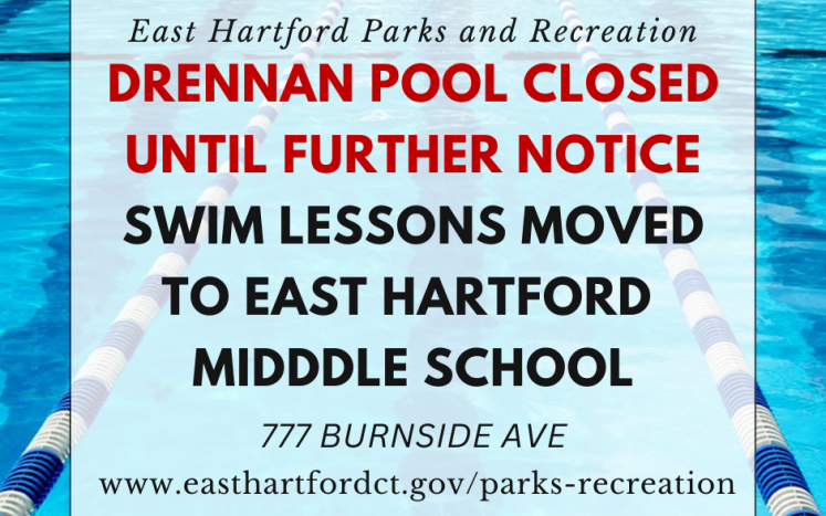 Drennan Pool at McAuliffe Park is Closed Until Further Notice
